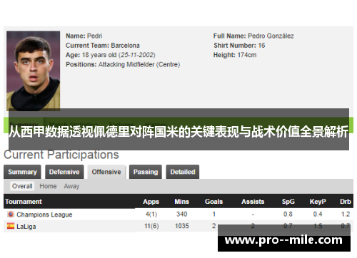 从西甲数据透视佩德里对阵国米的关键表现与战术价值全景解析